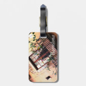 バルセロナのバルコニー ラゲッジタグ (裏面縦)