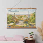 バルセロナのパークグエル 吊り下げ型タペストリー (寝室)