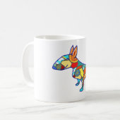 バルセロナのブルテリアのマグカップ コーヒーマグカップ (正面左)