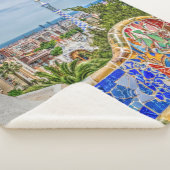 バルセロナのユニークなぼろぼろのシックなモダン シェルパブランケット (3/4)