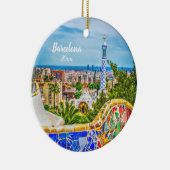 バルセロナのユニークな写真の近代美術 セラミックオーナメント (右)