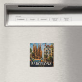 🧲 バルセロナの名所の旅の思い出 スペイン 🏛️ マグネット (インサイチュ (食洗機))
