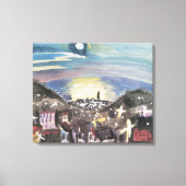 バルセロナの夜 by Walter Gramatte キャンバスプリント (正面)