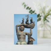 バルセロナの女像保持船 ポストカード (スタンド正面)