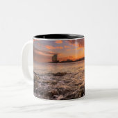 バルセロナの日没 ツートーンマグカップ (正面左)