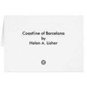 バルセロナの海岸線 (裏面横)