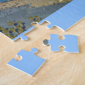 バルセロナの海岸線 ジグソーパズル (側面)