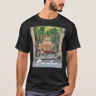 バルセロナの通りの落書き Tシャツ