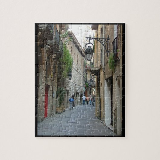 バルセロナの通り ジグソーパズル (縦)