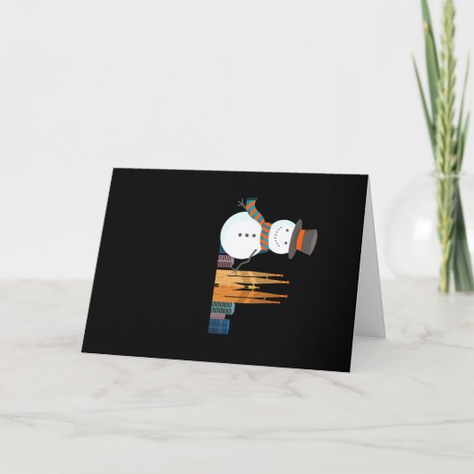 バルセロナの雪だるま カード (正面)