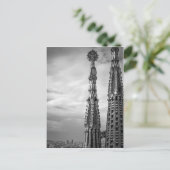 バルセロナのSagrada Familiaタワー ポストカード (スタンド正面)