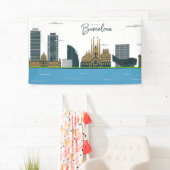 バルセロナへようこそ 横断幕 (インサイチュ)