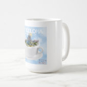 バルセロナインアティーカップ – サグラダファミリアスカイライン コーヒーマグカップ (正面右)