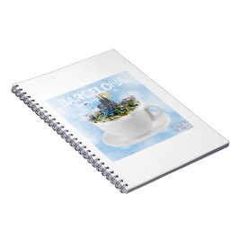 バルセロナインアティーカップ – サグラダファミリアスカイライン ノートブック