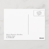 バルセロナエアライ ポストカード (裏面)