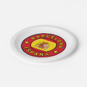 バルセロナエスパーニャ ペーパープレート (アングル)