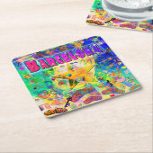 バルセロナエポックアワーコースター スクエアペーパーコースター (アングル)