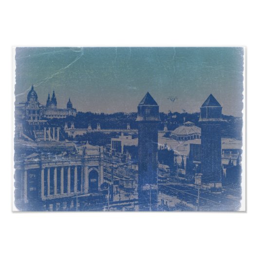 バルセロナオールドタウン フォトプリント            (正面)