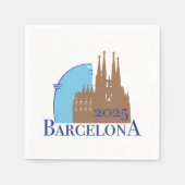 バルセロナカクテルナプキン スタンダードカクテルナプキン (正面)