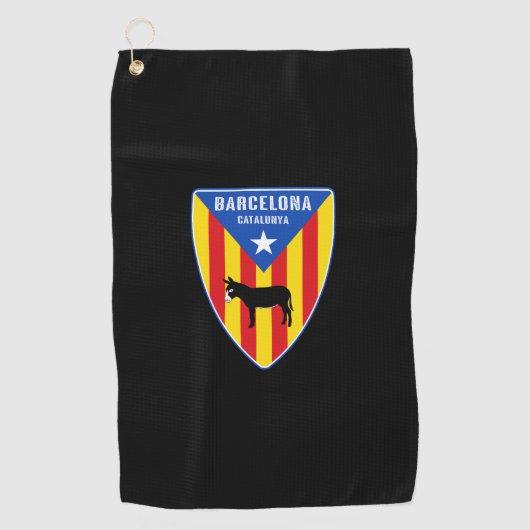 バルセロナカタルーニャエステラダ ゴルフタオル (正面)