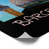 バルセロナカタロニアサグラダファミリアレトロポスター ポスター (角)