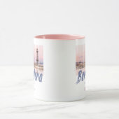 バルセロナカタロニアサンセットスカイラインスペインヴィンテージ マグカップ (中央)