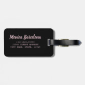 バルセロナカタロニアサンセットスカイラインスペインヴィンテージ ラゲッジタグ (裏面横)