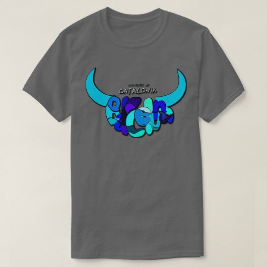 バルセロナカタロニア Tシャツ (デザイン正面)