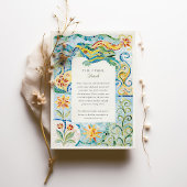 バルセロナガウディインスパイアモザイク結婚ス 招待状