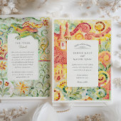 バルセロナガウディインスパイアモザイク結婚ス 招待状