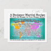 バルセロナガウディクイマダワールドツアーマルティーニレシピ ポストカード (正面/裏面)
