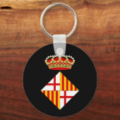 バルセロナコートオブアームズ キーホルダー (正面)