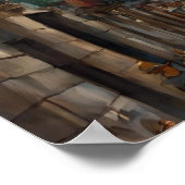 バルセロナサグラダデファミリアアートモダンポスター ポスター (角)