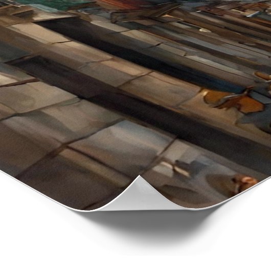 バルセロナサグラダデファミリアアートモダンポスター ポスター (角)