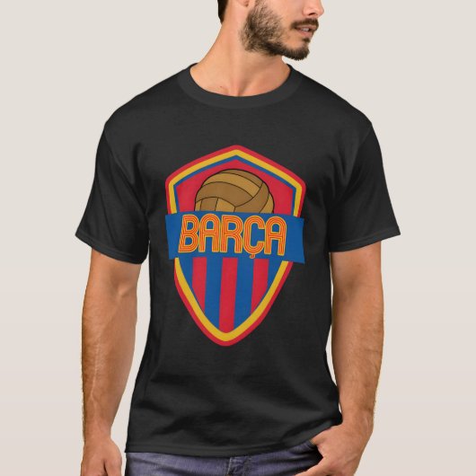 バルセロナサッカースペインBarca Futbolファンジャージースティー Tシャツ (正面)