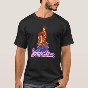 バルセロナシティスペインお土産男性へ女性4 Tシャツ