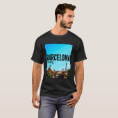 バルセロナシティスペインパークグエルバルカ Tシャツ (正面フル)