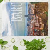 バルセロナシティ キッチンタオル (折り畳み)