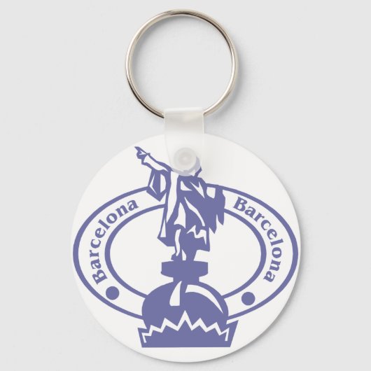 バルセロナスタンプ キーホルダー (正面)