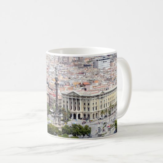 バルセロナスペインからの挨拶Coffee Mug コーヒーマグカップ (正面右)