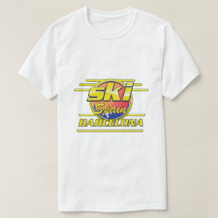 バルセロナスペインからスキーロゴ Tシャツ