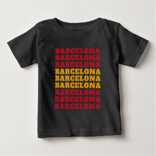 バルセロナスペインのシャツ&ジャケット ベビーTシャツ