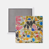 バルセロナスペインのパルクグエル陶磁器タイル マグネット (正面/裏面)