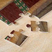 バルセロナスペインカラフル建築の写真 ジグソーパズル (側面)