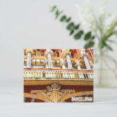 バルセロナスペインカラフル建築スペインの ポストカード (スタンド正面)