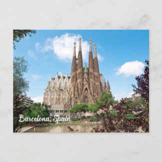 バルセロナスペインサグラダファミリア寺院 ポストカード