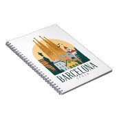 バルセロナスペインスカイラインノートブック ノートブック (右側)