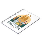 バルセロナスペインスカイラインノートブック ノートブック (左側)