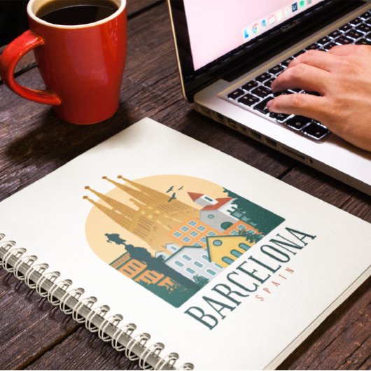 バルセロナスペインスカイラインノートブック ノートブック