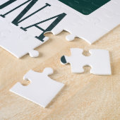 バルセロナスペインスカイラインヴィンテージ ジグソーパズル (側面)